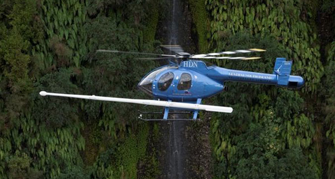 ZK-HDN MD520n Helicopter Waterfall near Ikamatua NZ